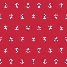 Ubrousek paprov s potiskem 33x33cm - Anchor red