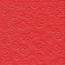 Ubrousky paprov Moments 33x33cm - Uni red