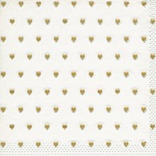 Ubrousky paprov moments 33x33cm - Petits coeurs gold