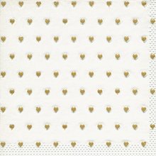 Ubrousky paprov moments 33x33cm - Petits coeurs gold