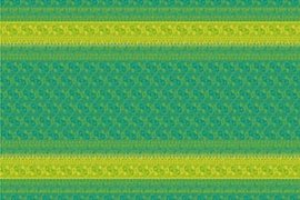 Ubrus paprov impregnovan s dekorem 120x180cm - Indian ornament green