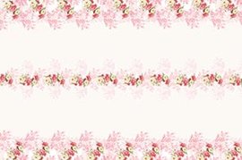 Ubrus paprov impregnovan s dekorem 120x180cm - Romantic bouquet