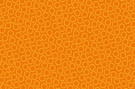 Ubrus paprov impregnovan s dekorem 120x180cm - Circle orange