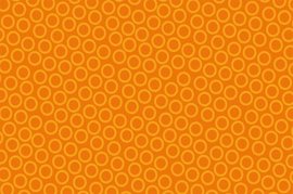 Ubrus paprov impregnovan s dekorem 120x180cm - Circle orange