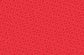 Ubrus paprov impregnovan s dekorem 120x180cm - Circle red