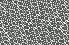 Ubrus paprov impregnovan s dekorem 120x180cm - Circle black