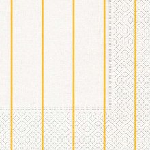 Ubrousky paprov s dekorem 25x25cm, sada 20ks - Home white/yellow