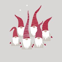 Ubrousky paprov s potiskem 33x33cm - Scandic Santas