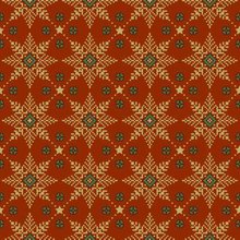 Ubrousek paprov s potiskem 33x33cm - Golden snow red