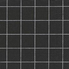 Ubrousek paprov s potiskem 33x33cm - Home square black