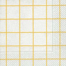 Ubrousek paprov s potiskem 33x33cm - Home square white/yellow