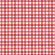 Ubrousky paprov s dekorem 33x33cm - New Vichy red