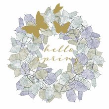 Ubrousky paprov s potiskem 33x33cm, sada 20ks - Hello Spring
