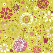 Ubrousky paprov s potiskem 33x33cm, sada 20ks - Flower Field