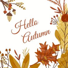 Ubrousky papírové s potiskem 33x33cm - Hello Autumn