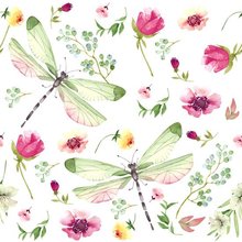 Ubrousky paprov s potiskem 33x33cm - Summer Field