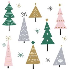 Ubrousky paprov s potiskem 33x33cm - Noel Trees