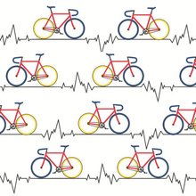 Ubrousky paprov s potiskem 33x33cm, sada 20ks - Heartbeat Bike white