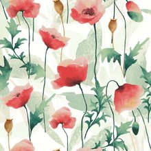 Ubrousky paprov s potiskem 33x33cm, sada 20ks - Poppies delight