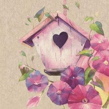 Ubrousky paprov s potiskem 33x33cm, sada 20ks - Lovely home