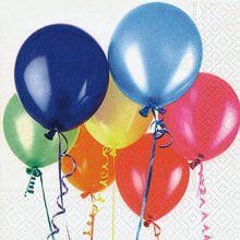 Ubrousek paprov s potiskem 33x33cm - Flying ballons