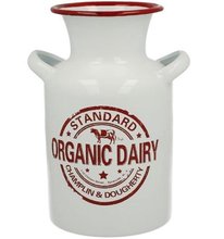 Smaltovan dza plechov ORGANIC DAIRY - kravika