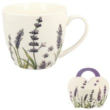 CLASSIC LAVENDER - Hrnek porcelnov s dekorem v pebalu 460ml