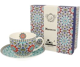 MAROKO - Porcelnov lek s podlkem 250ml s dekorem v boxu