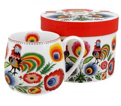 KOGUT LOWICKI - Porcelnov hrnek barylka 430ml v boxu