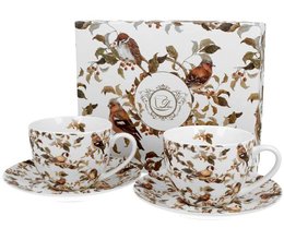 PTASZKI - Sada 2ks lek s podlkem 280ml porceln v boxu