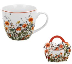 WILD BIRD - Hrnek porcelnov 460ml s dekorem v pebalu