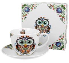 SOWA ETNO - Porcelnov lek s podlkem jumbo 450ml v boxu