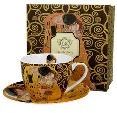 The Kiss Brown - Porcelnov lek s podlkem 250ml s dekorem v boxu