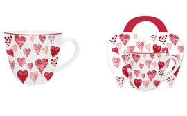 SERCA 1 - Hrnek porcelnov 460ml s dekorem v pebalu