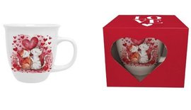 KOTY - Hrnek porcelnov 650ml s dekorem v boxu
