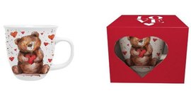 MIS Z SERCEM - Hrnek porcelnov 650ml s dekorem v boxu