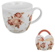 SECESJA - Hrnek porcelnov 460ml s dekorem v pebalu