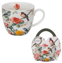 APRIL - Hrnek porcelnov 460ml s dekorem v pebalu