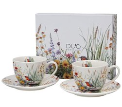 JULY - Sada 2ks lek s podlkem 280ml porceln v boxu