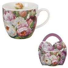 PIVOKA - Hrnek porcelnov 460ml s dekorem v pebalu