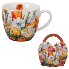 TULIPNY - Hrnek porcelnov 460ml s dekorem v pebalu