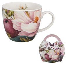 MAGNOLIE - Hrnek porcelnov 460ml s dekorem v pebalu