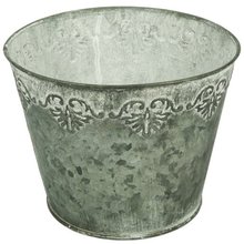 Obal na kvtiny - plech pr. 15  x v.12cm