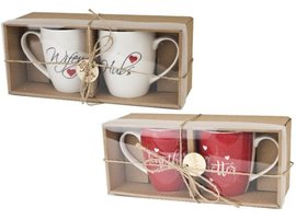 Sada 2ks porcelnov hrnek 360ml v boxu - TOGETHER