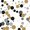 Ubrousky paprov s dekorem 33x33cm - Festive Bubbles Black