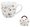 SAFA - Hrnek porcelnov 460ml s dekorem v pebalu