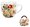 ZAHRA - Hrnek porcelnov 460ml s dekorem v pebalu