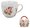 SECESJA - Hrnek porcelnov 460ml s dekorem v pebalu