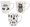 Porcelnov hrnek 360ml s dekorem - TROPIC