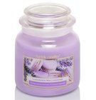 Svka s vn 430g ve sklenn dze s vkem - Lavender Macarons